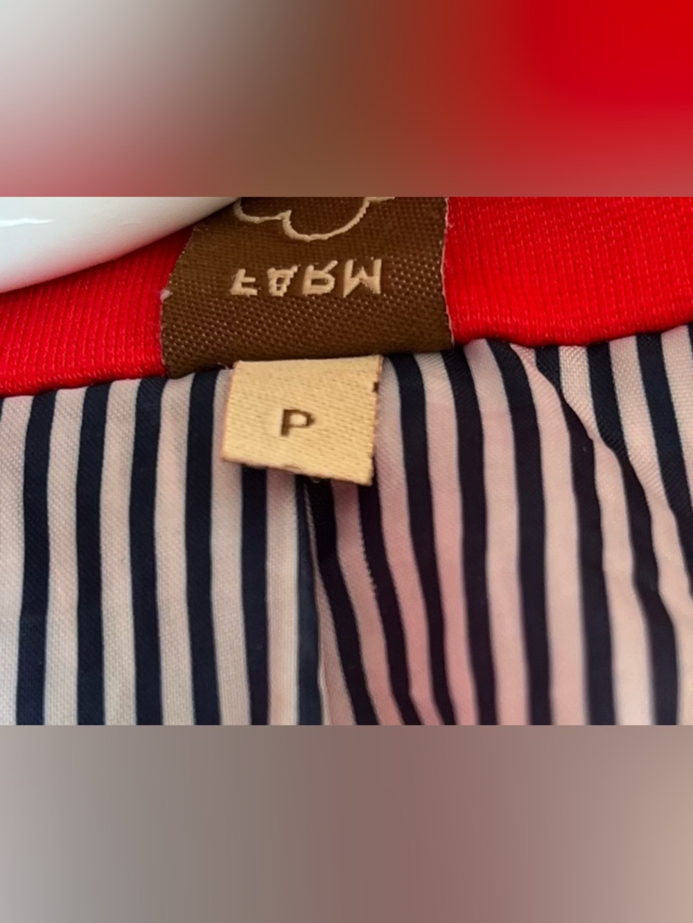 Farm Rio Red Jersey Knit Blazer Size Small - Picture 9 of 10